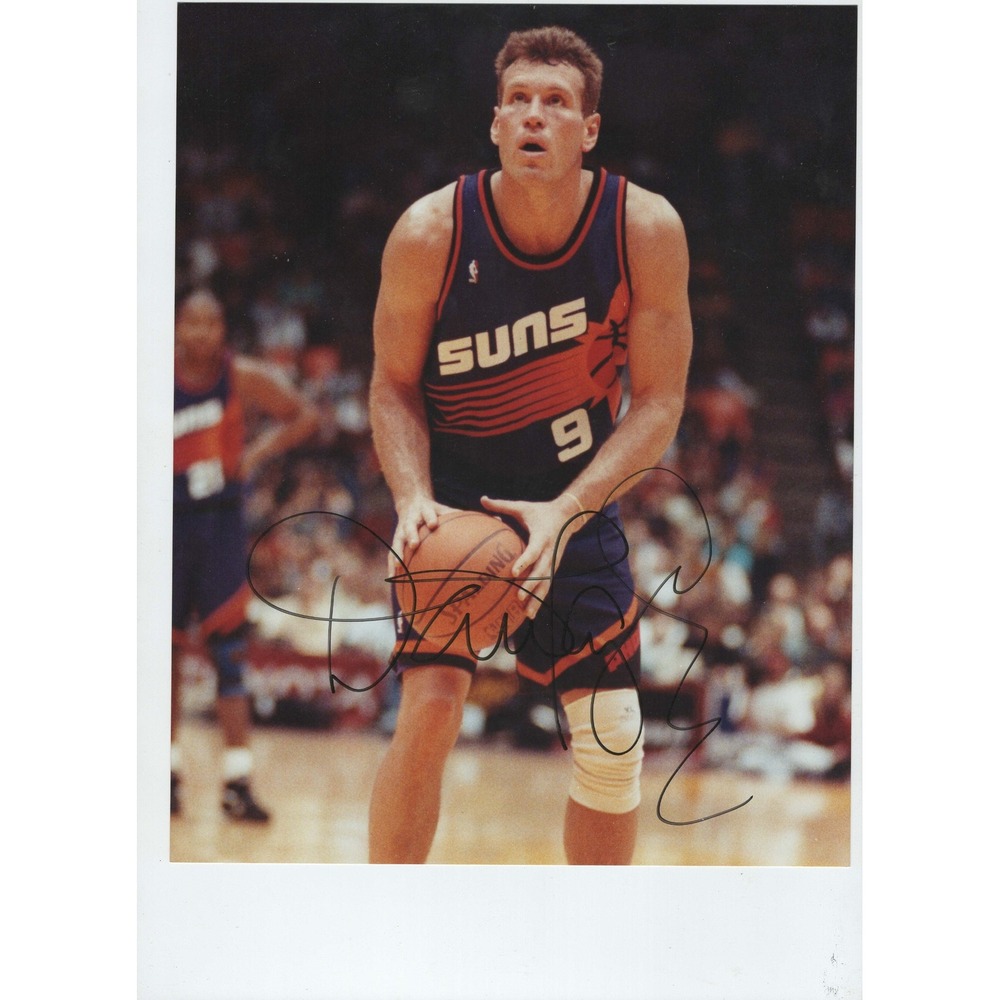 Dan Majerle Phoenix Suns Signed Autographed 8.5x11.7 Photo Fujicolor Prof.